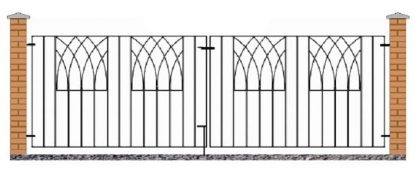 Abbey Double Driveway Gate ABZP11