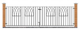 Abbey Double Driveway Gate ABZP12