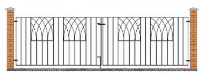 Abbey Double Driveway Gate ABZP12