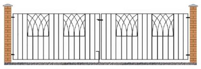 Abbey Double Driveway Gate ABZP13