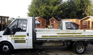 Jarrett Fencing delivery vehicles.