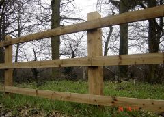 Post and 3 Rail  Fencing Kits