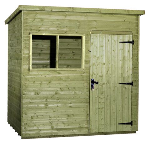 Premier Pent Shed - Tanalised